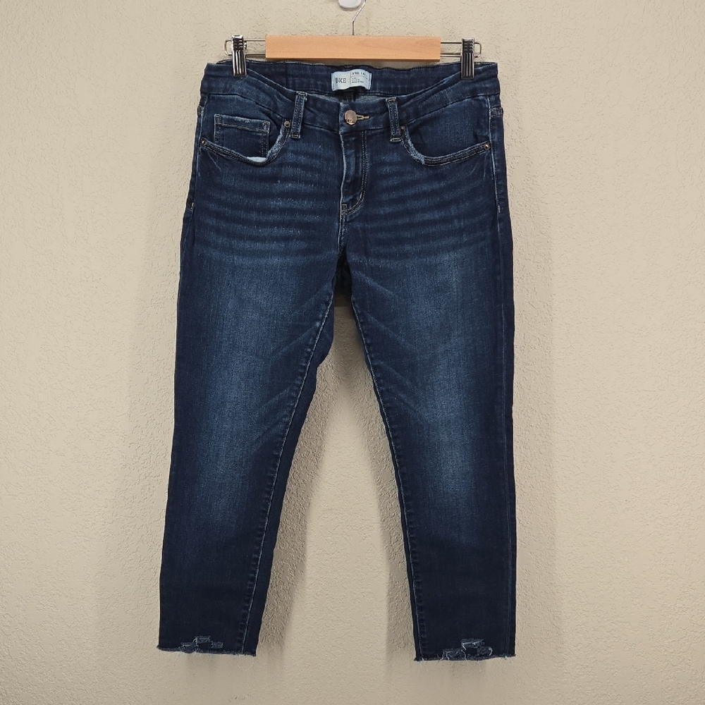 BKE Stella Dark Blue Ankle Skinny Low Rise Jeans Size 30
